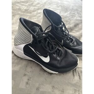 Nike Womens Prime Hype DF 2016 Black White Basketball Shoes Sneakers Size 10